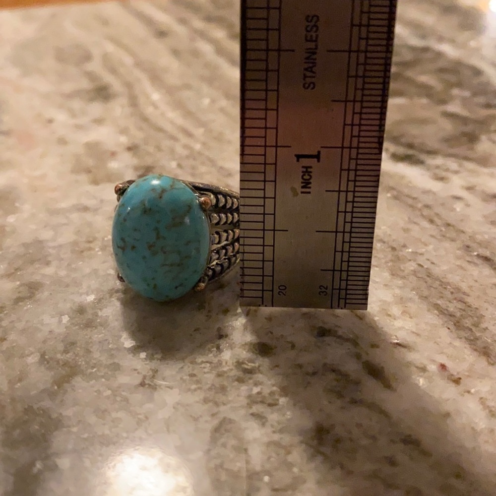 Stunning Lapis / Turquoise Ring - image 5
